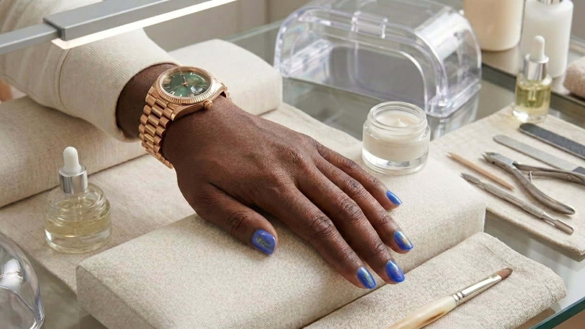 Painted nails on men are becoming the new normal