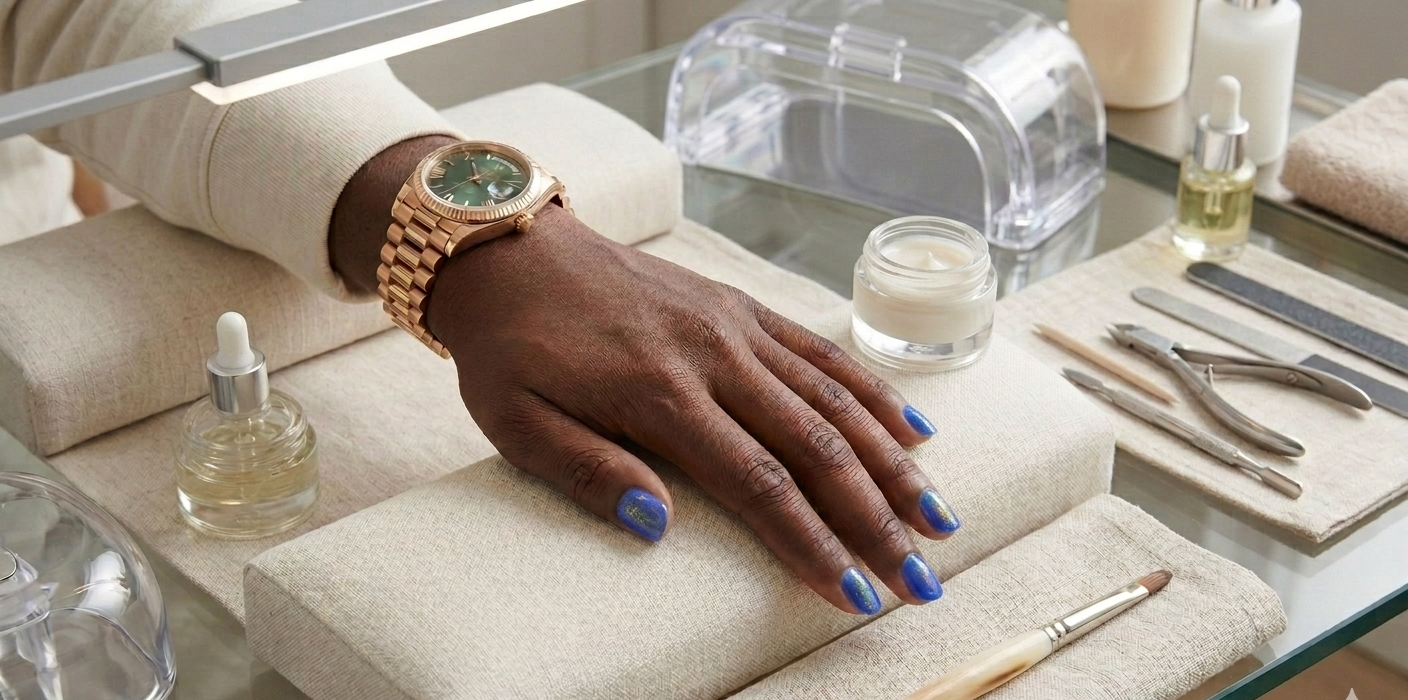Painted nails on men are becoming the new normal