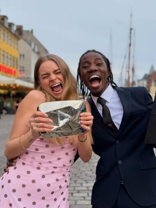 Jay Mondy and his wife Isabella celebrate YouTube milestone.  PHOTO/@jaymondy__/Instagram
