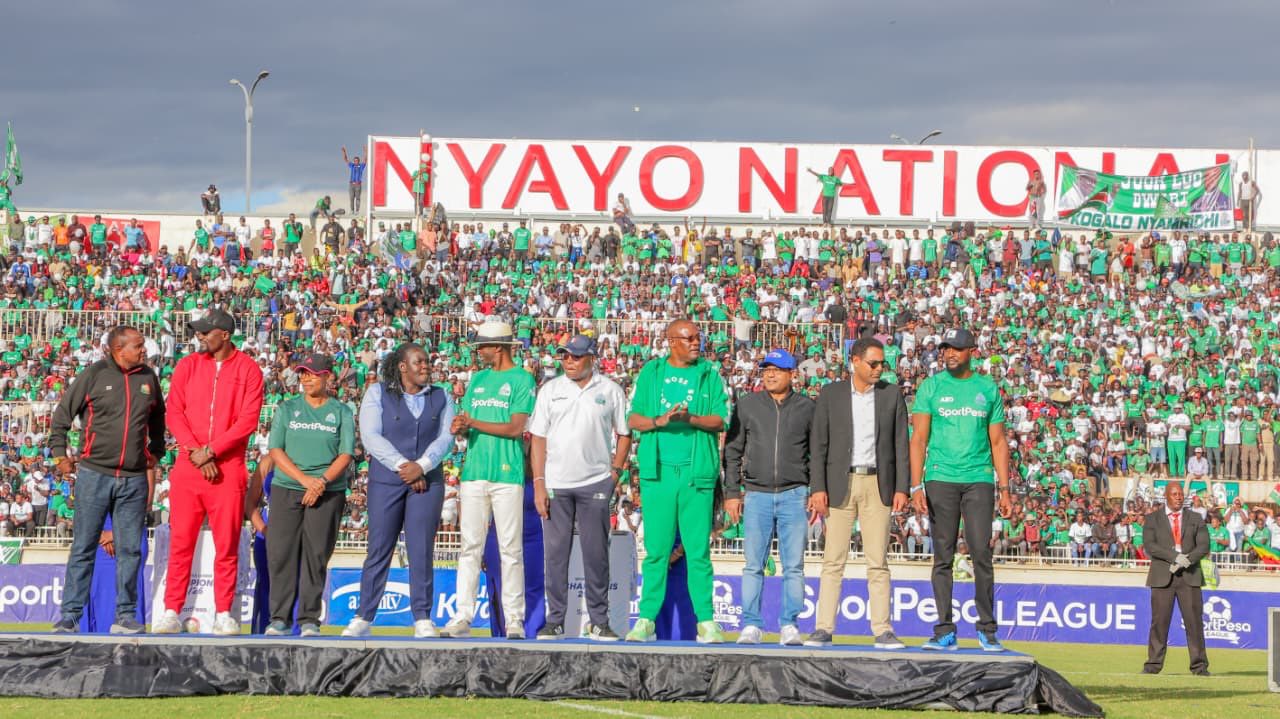 Raila Odinga Jnr, Olunga and elite guests who graced Gor Mahia’s crowning moment at Nyayo