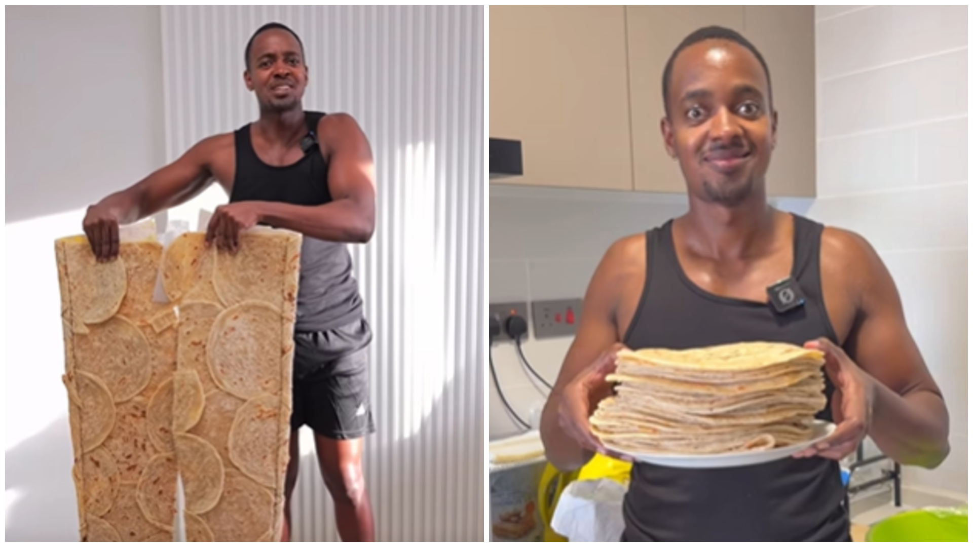 From food to fashion: Raymond Kahuma turns chapatis into 10kg trousers
