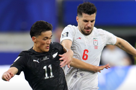 A World Cup action between Iran and New Zealand. PHOTO/FIFA World Cup