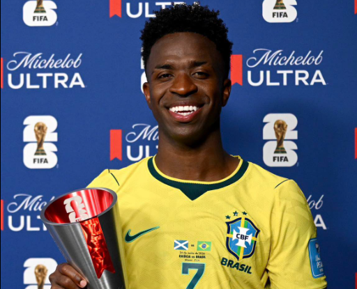 Ancelotti hails Vinicius as Brazil winger continues stellar World Cup form