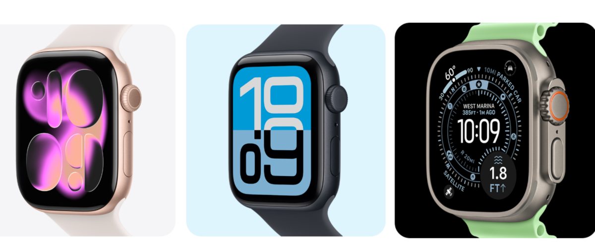 Apple watches. PHOTO/https://www.apple.com/watch/