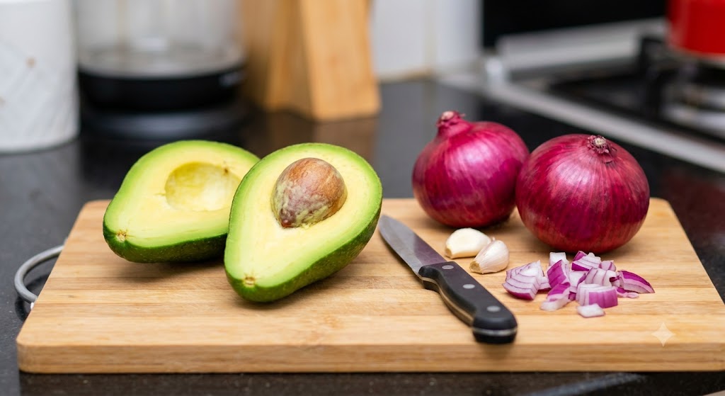 How you can use red onions to prevent avocados from browning