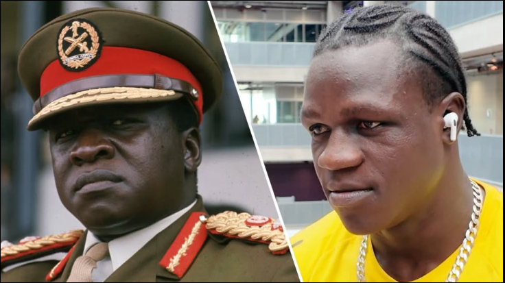 A collage of former Ugandan ruler IdiAmin and his grandson Aziz Abdul. PHOTO/https://www.facebook.com/profile.php?id=100064024745879