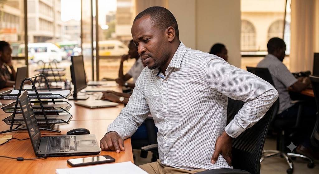 How elevating legs releases lower back pressure after sitting