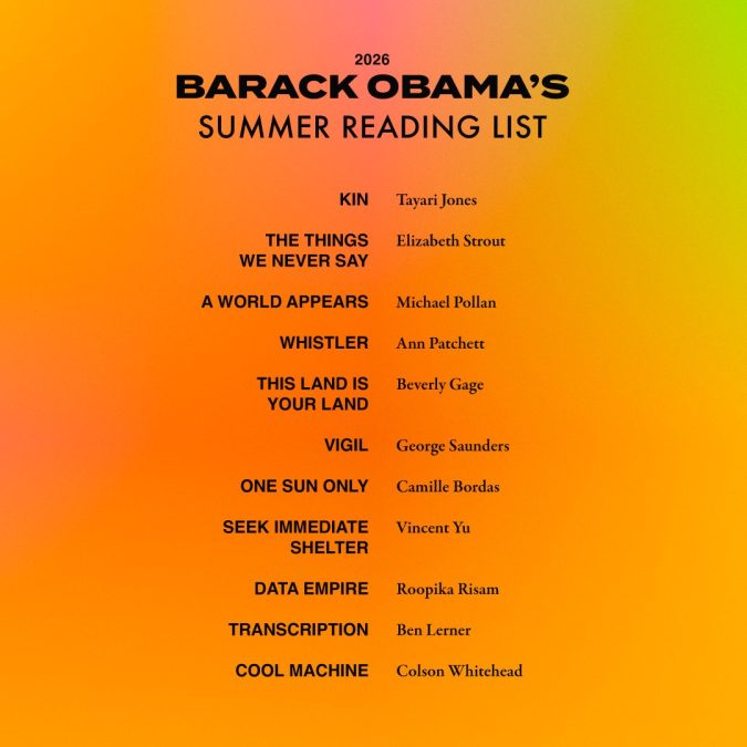 Barack Obama 2026 Summer reading list