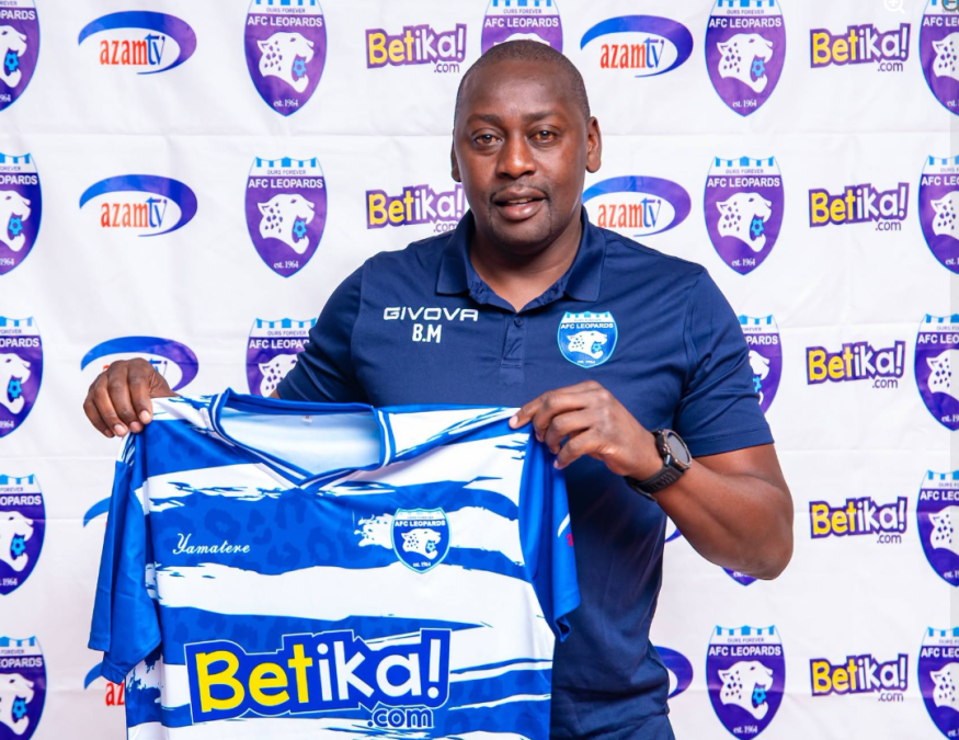 Bernard Mwalala joins AFC Leopards ' technical bench. PHOTO/https://web.facebook.com/afcleopardssc