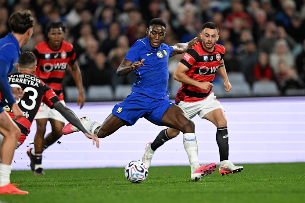 Chelsea's Dario Essugo scores his goal against Western Sydney on Tuesday, July 28, 2026. PHOTO/https://www.chelseafc.com