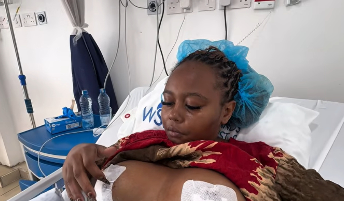 Hilda at the hospital. PHOTO/Online Bestie/YouTube