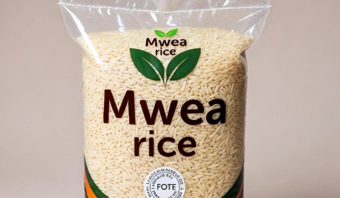 A packet of Mwea rice.
