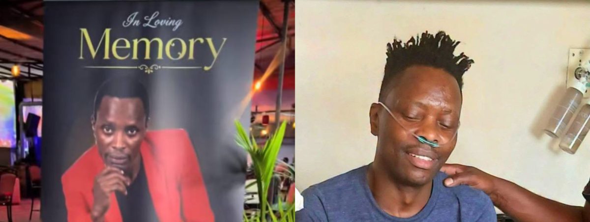 A collage of a memorial banner and a past photo of Solo Sita. PHOTOS/@Katumbi/TikTok.