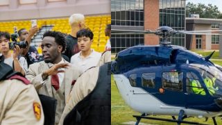 Kai Cenat forced to use chopper after Streamer University students sneak out, hold huge party