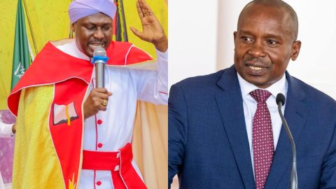 A collage of Maina Wa OTC and DP Kindiki.PHOTOS/https://www.facebook.com/Revmainawaotc
