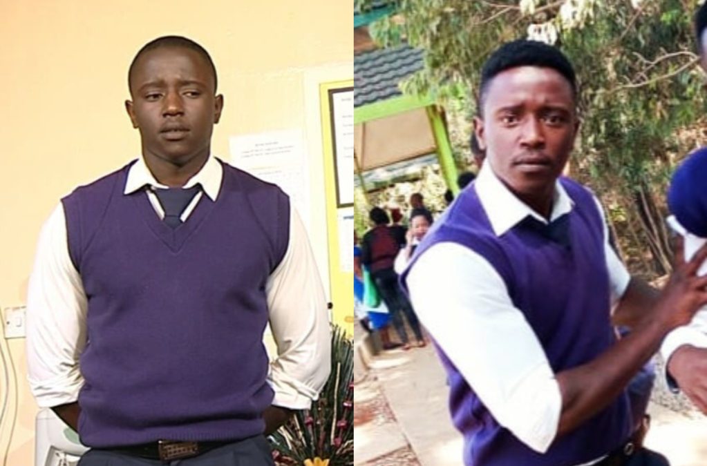 Emmanuel Mugo acting in Tahidi High. PHOTO/@ni-mugo/Instagram