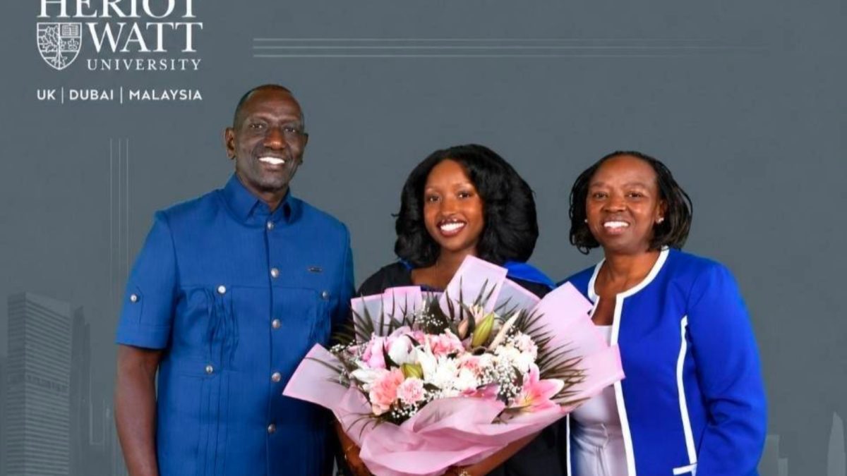 Ruto attends daughter’s graduation in UK