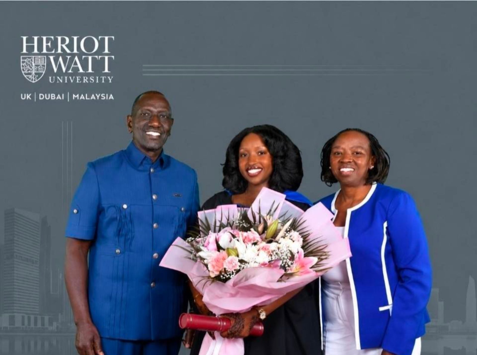 Ruto attends daughter's graduation in UK