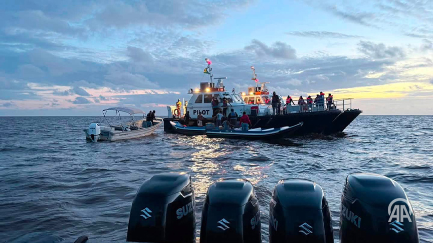 Dozens missing after passenger ferry sinks off coast of Guyana