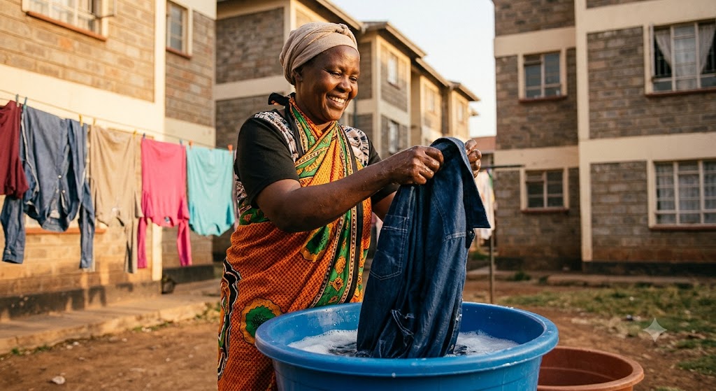 How washing clothes inside out stops colour fading