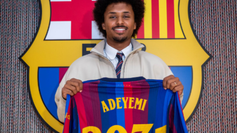 Barcelona confirm signing of German forward Adeyemi