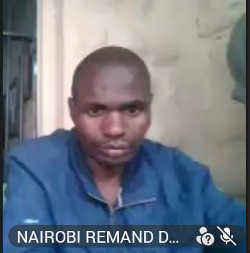 Kennedy Kalombotole appears before Kibera High Court Judge Diana Kavedza VB virtually from Nairobi Remand on Tuesday, July 28, 2026.