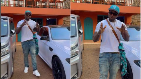 A collage of Khaligraph Jones weight transformation. PHOTO/@khaligraph_jones/Instagram