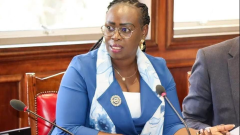 Nominated MP Irene Myaka at the National Assembly buildings. PHOTO/https://www.facebook.com/renee.mayaka