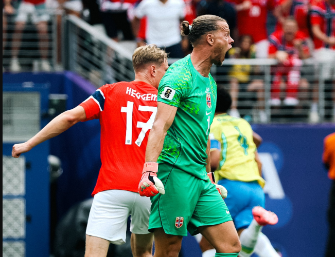 World Cup: Norway keeper Nyland describes Brazil's elimination as best feeling ever after goal-saving heroics