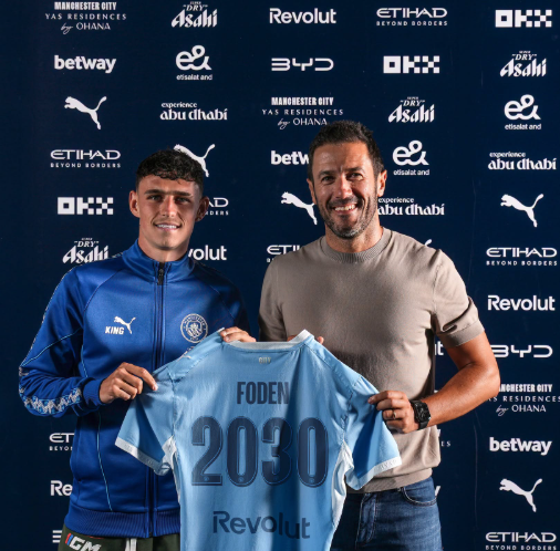 Phil Foden commits future to Manchester City with fresh 2030 contract