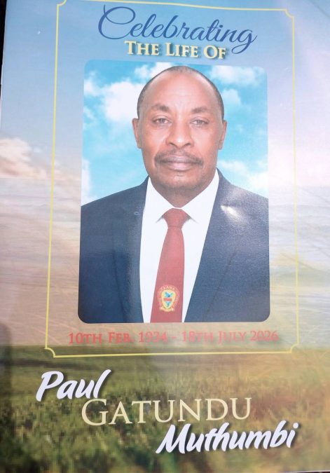 Paul Gatundu Muthumbi has been laid to rest