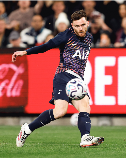 Tottenham's Andrew Robertson in action against Sydney FC on Tuesday, July 29, 2026. PHOTO/https://www.facebook.com/TottenhamHotspur