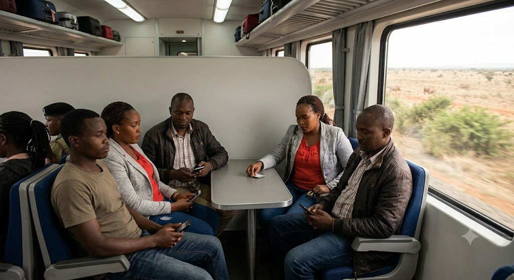 The 3-and-2 seating layout in Economy Class creates a close, face-to-face travel experience.