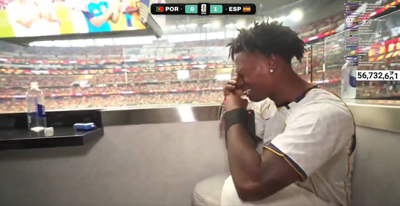 IShowSpeed breaks down in tears as Ronaldo appears on stadium screen after Portugal's World Cup exit