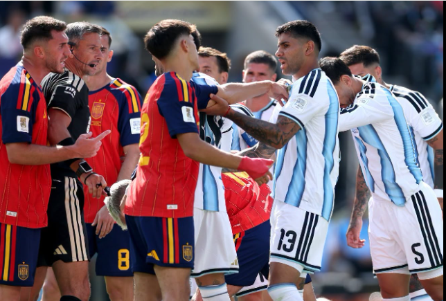 Spanish star Gavi opposes calls to ban Argentina's Paredes after chaotic World Cup final