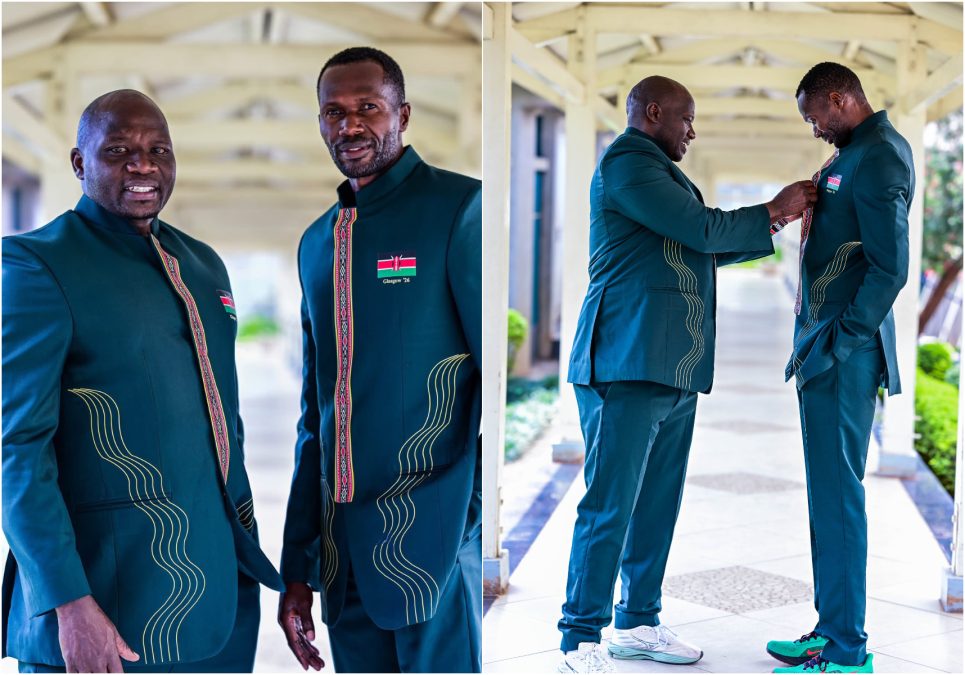 Team Kenya ceremonial kit for the 2026 Commonwealth Games in Glasgow, Scotland. PHOTO/@athletics_kenya/X