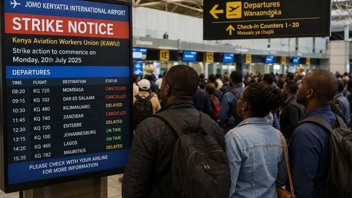 What happens to your ticket if Kenya aviation workers strike?