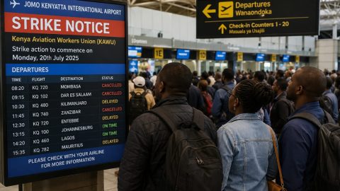 What happens to your ticket if Kenya aviation workers strike?