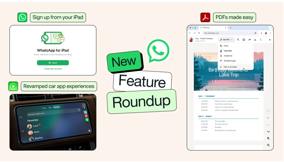 WhatsApp's latest features. PHOTO/https://blog.whatsapp.com/