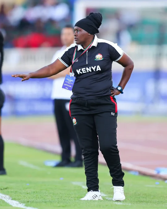 Harambee Starlets head coach Beldine Odemba. PHOTO/https://www.cafonline.com/