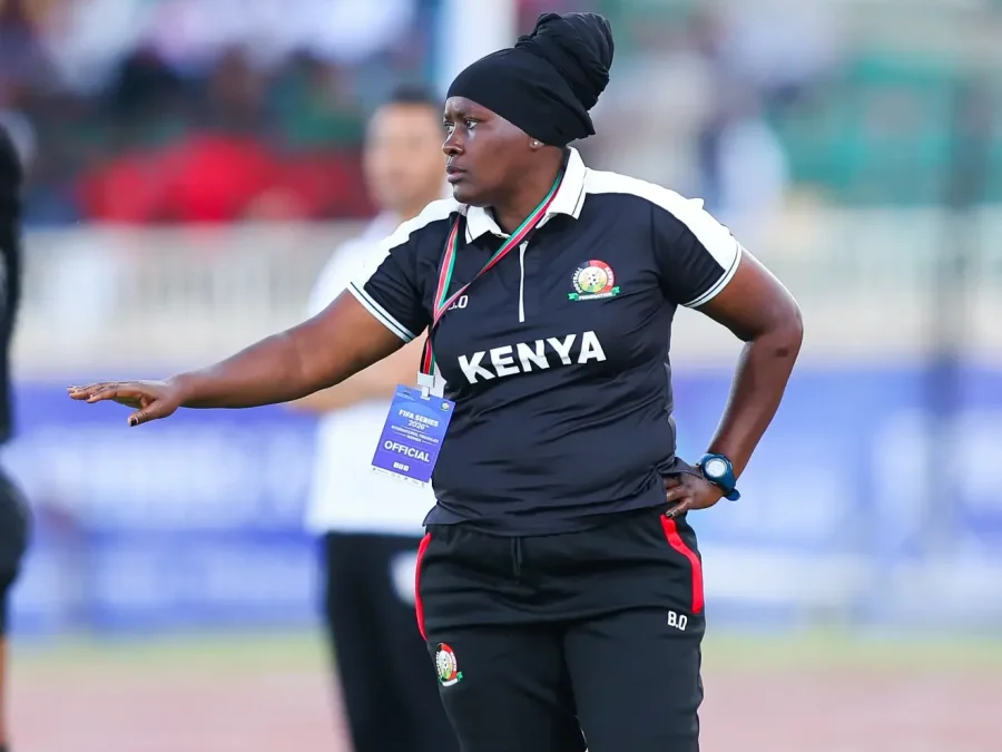 Harambee Starlets head coach Beldine Odemba. PHOTO/https://www.cafonline.com/