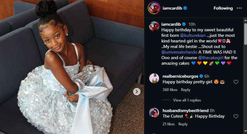 A post shared by Cardi B on her Instagram. PHOTO/@iamcardib/Instagram