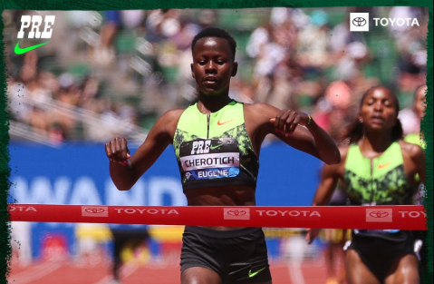 Faith Cherotich secures season's first Diamond League triumph in Eugene