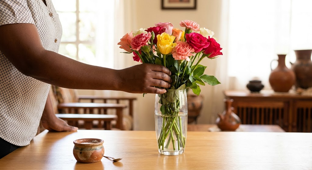 How a pinch of salt keeps fresh flowers looking vibrant