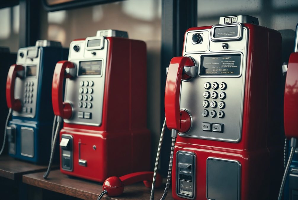 A payphone.