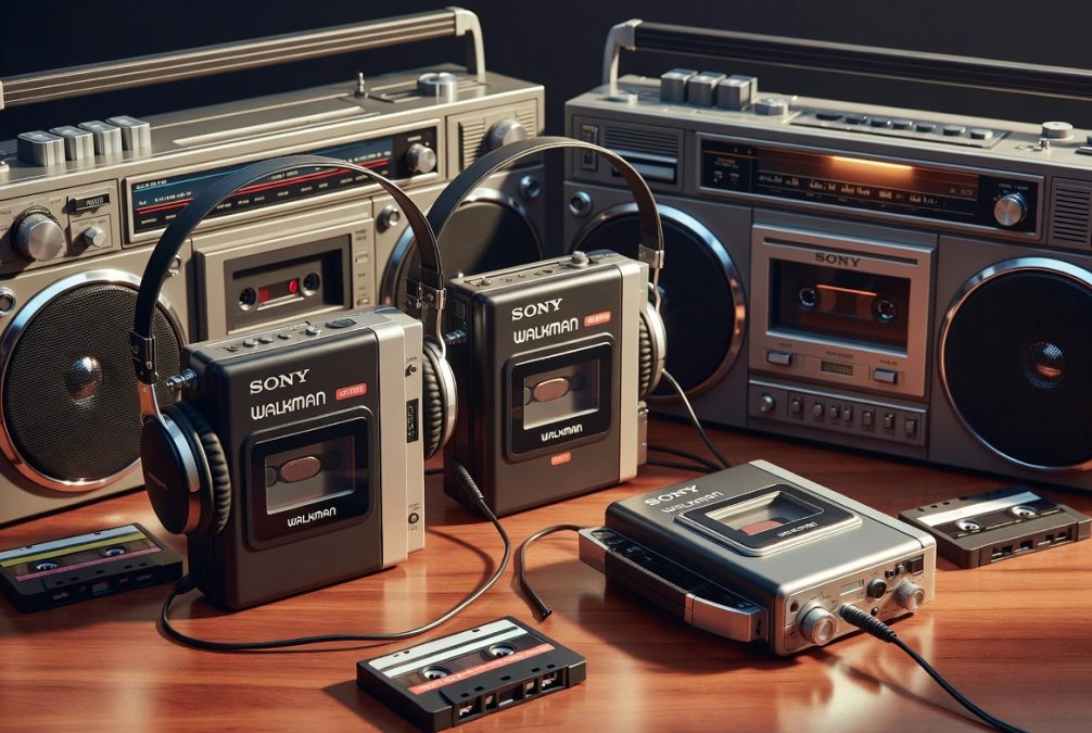 Cassette players and Walkmans.