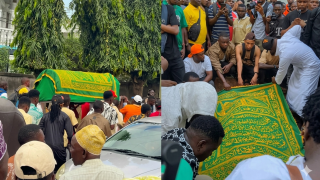 Tanzanian singers hold special graveside prayers as Singeli artiste Meja Kunta’s father is buried