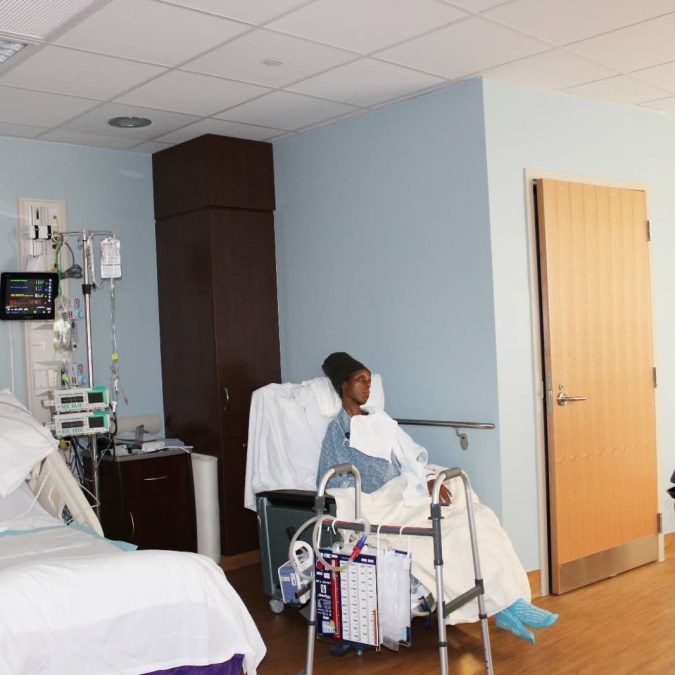 Njambi Koikai while undergoing treatment for endometriosis. PHOTO/@JahmbyKoikai/Instagram