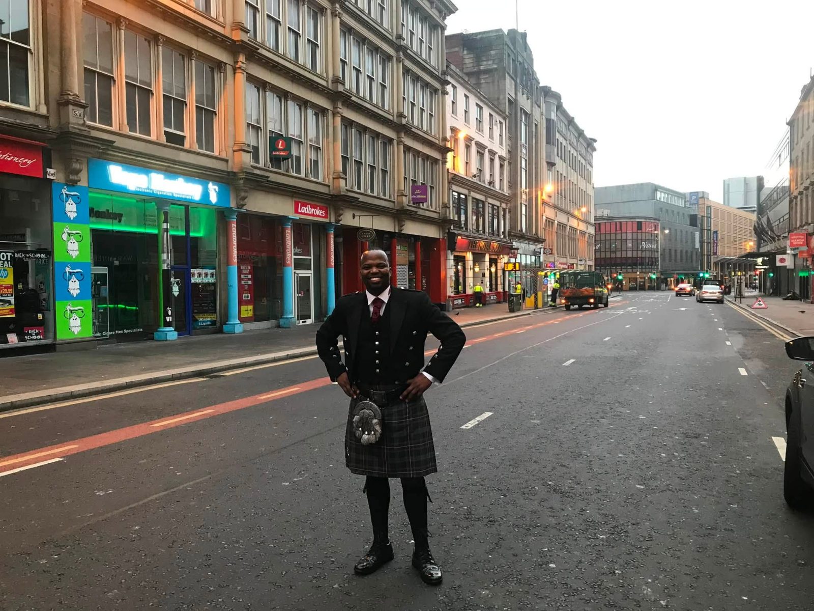MC Jessy reveals reason he almost suffered heart attack after wearing Scotland's famous kilt