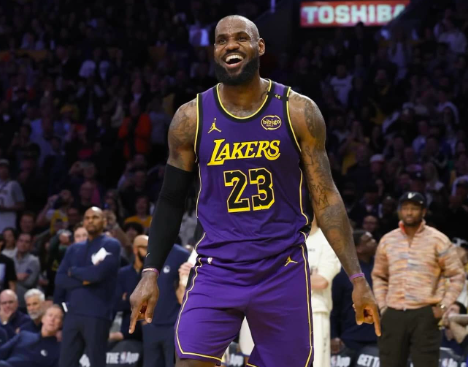 NBA star LeBron James.